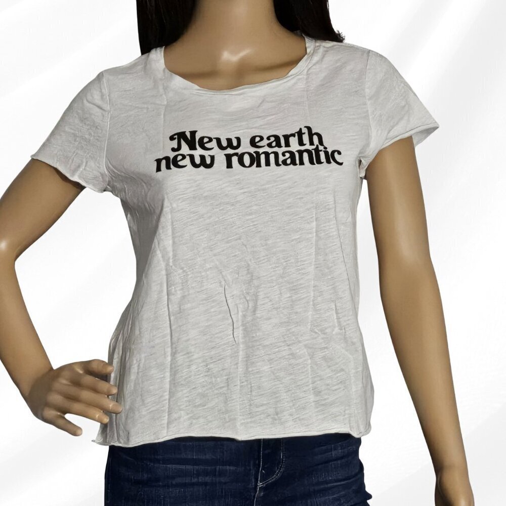 2/$30 Sanctuary Womens New Earth Graphic T Shirt White Size XXS NWT